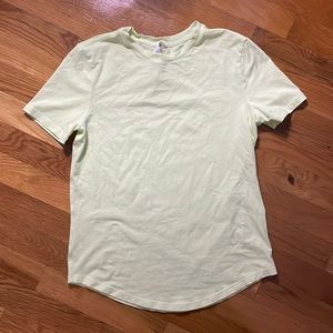 Lululemon shirt, light yellow green, NEVER WORN, size 2